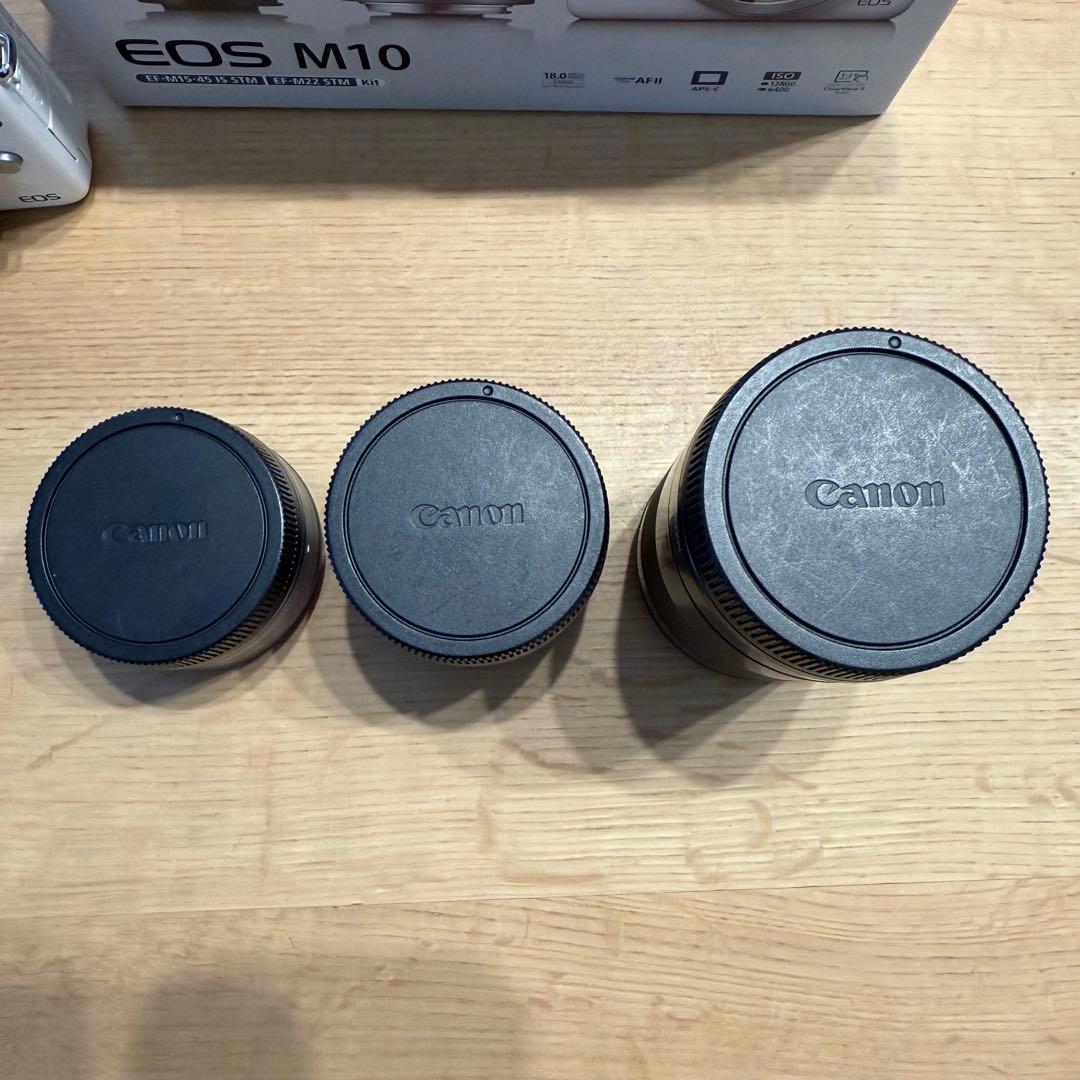 【最終値下げしました】Canon EOS M10 ホワイト カメラレンズセット