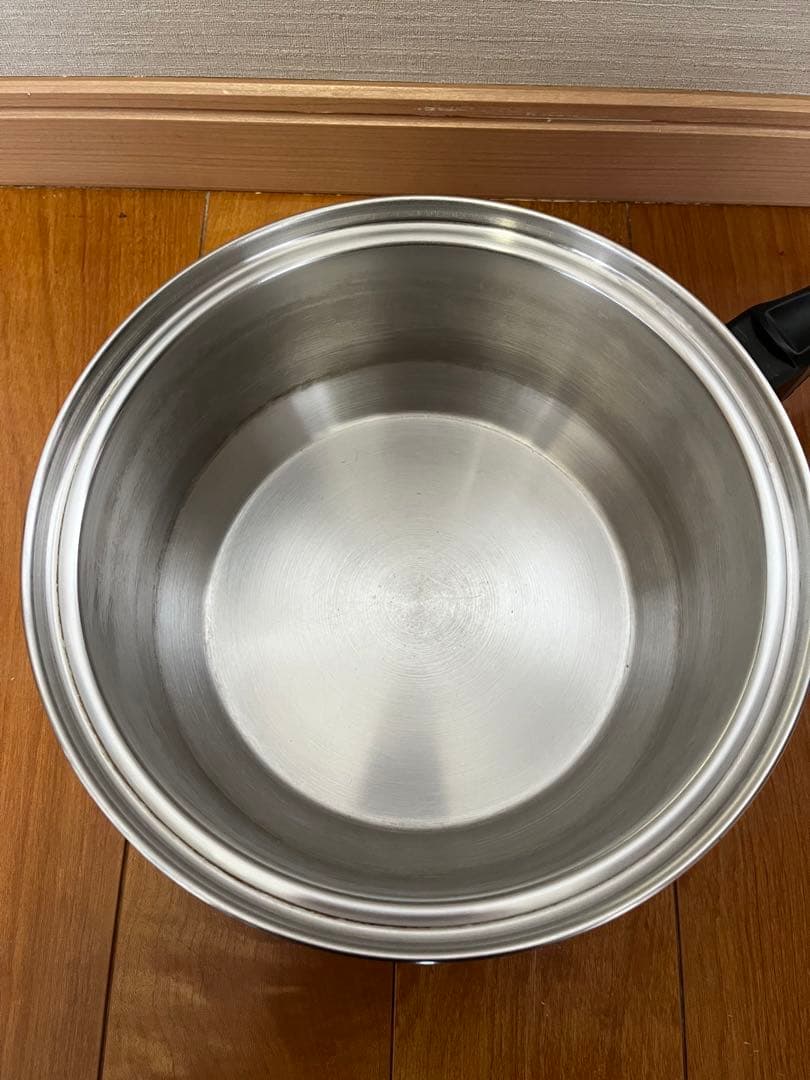 中古 INKOR 片手鍋 madeinusa インコア ステンレス