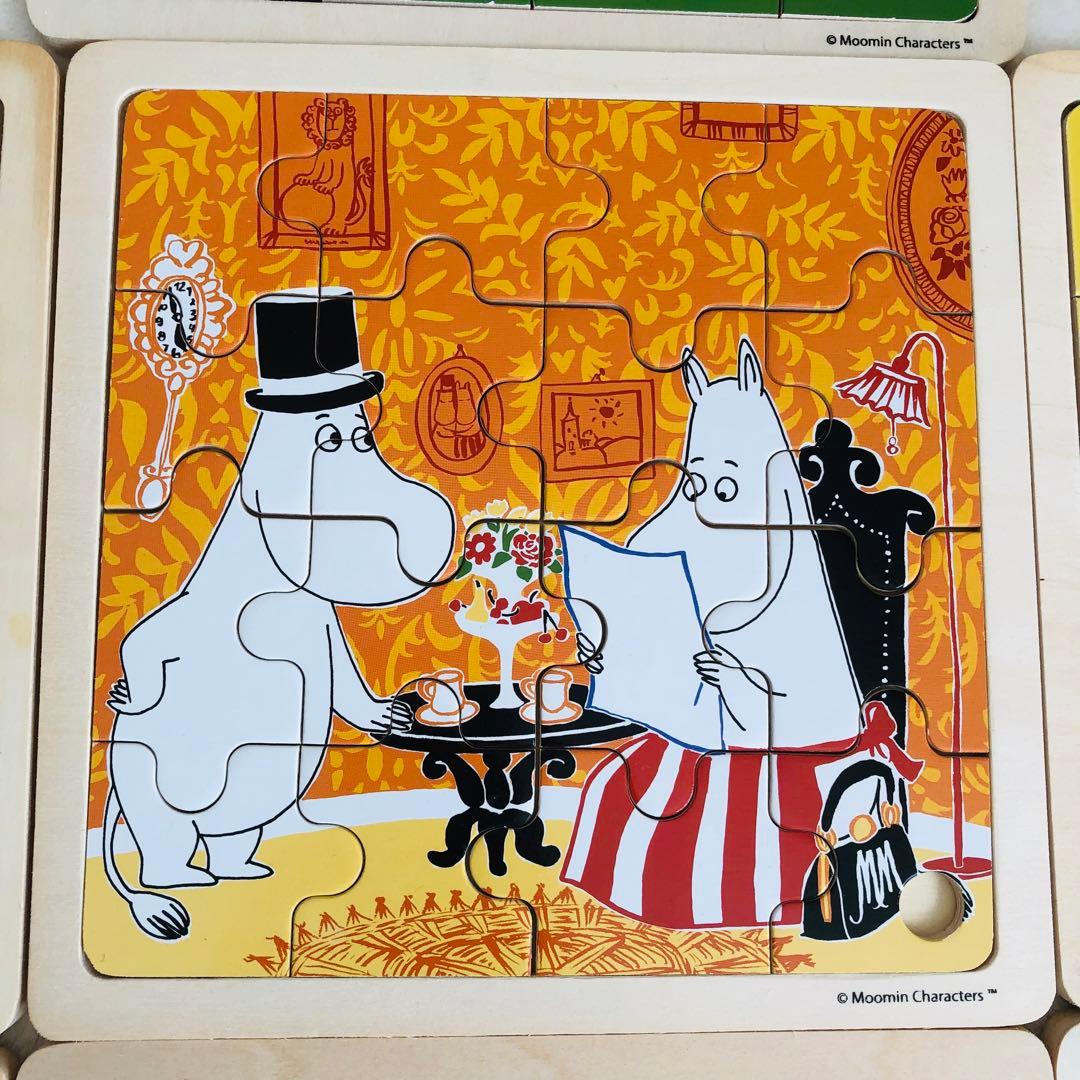 ムーミン moomin木製パズル 北欧 フィンランド 7個希少