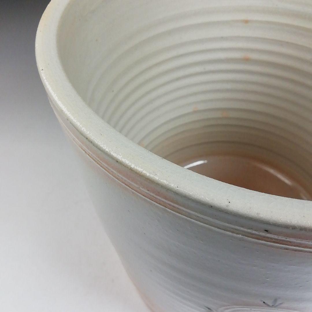 Ｗ３０８　水指　『御本　狂言袴　一重口』『景山 造』　共箱　茶道具