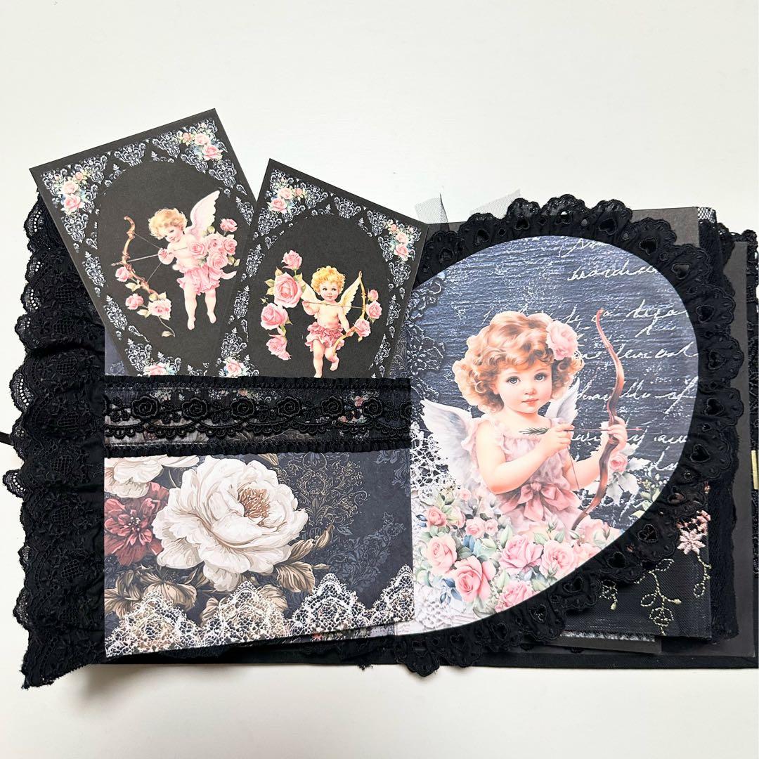 バレンタイン　エンジェル　天使　キューピッド　ジャンクジャーナル　雑記帳