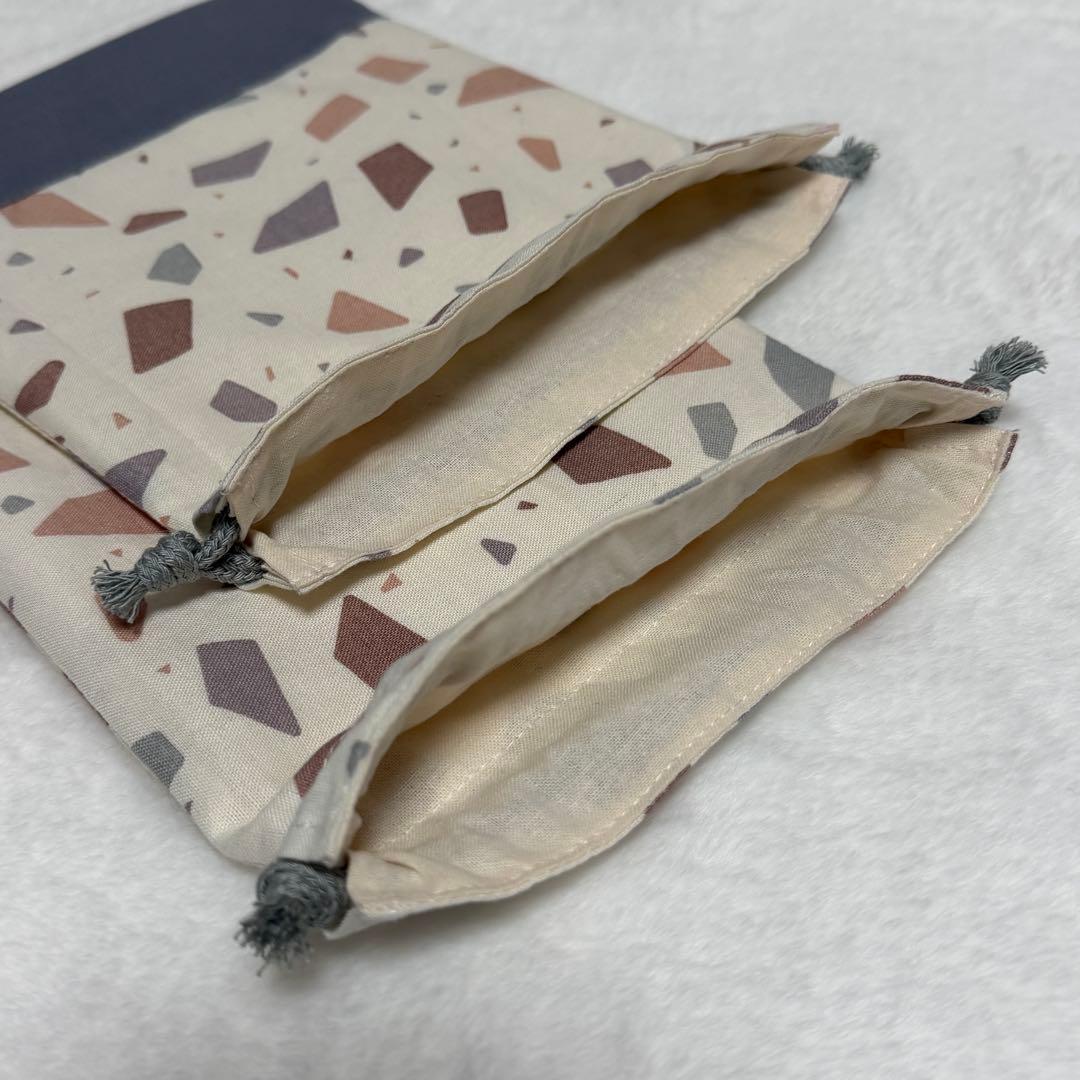 〈専用〉入園入学グッズ　ミルクラテ　テラゾー柄