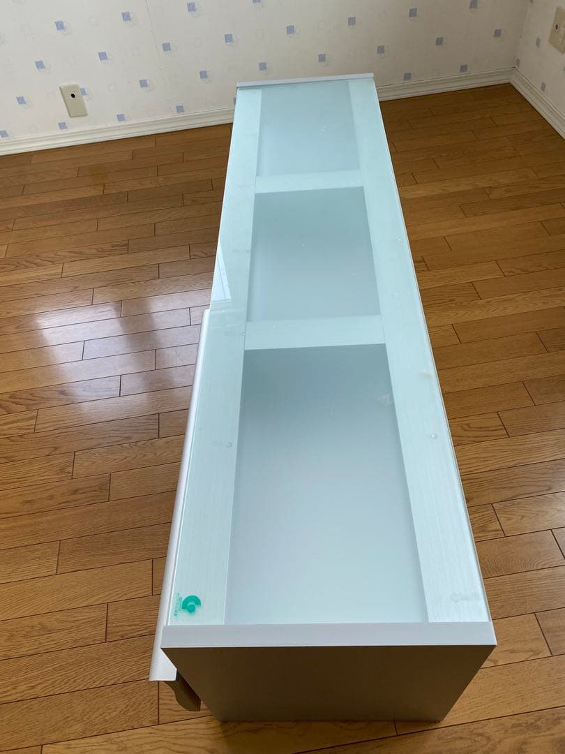 モダンテレビ台 天板強化ガラス
