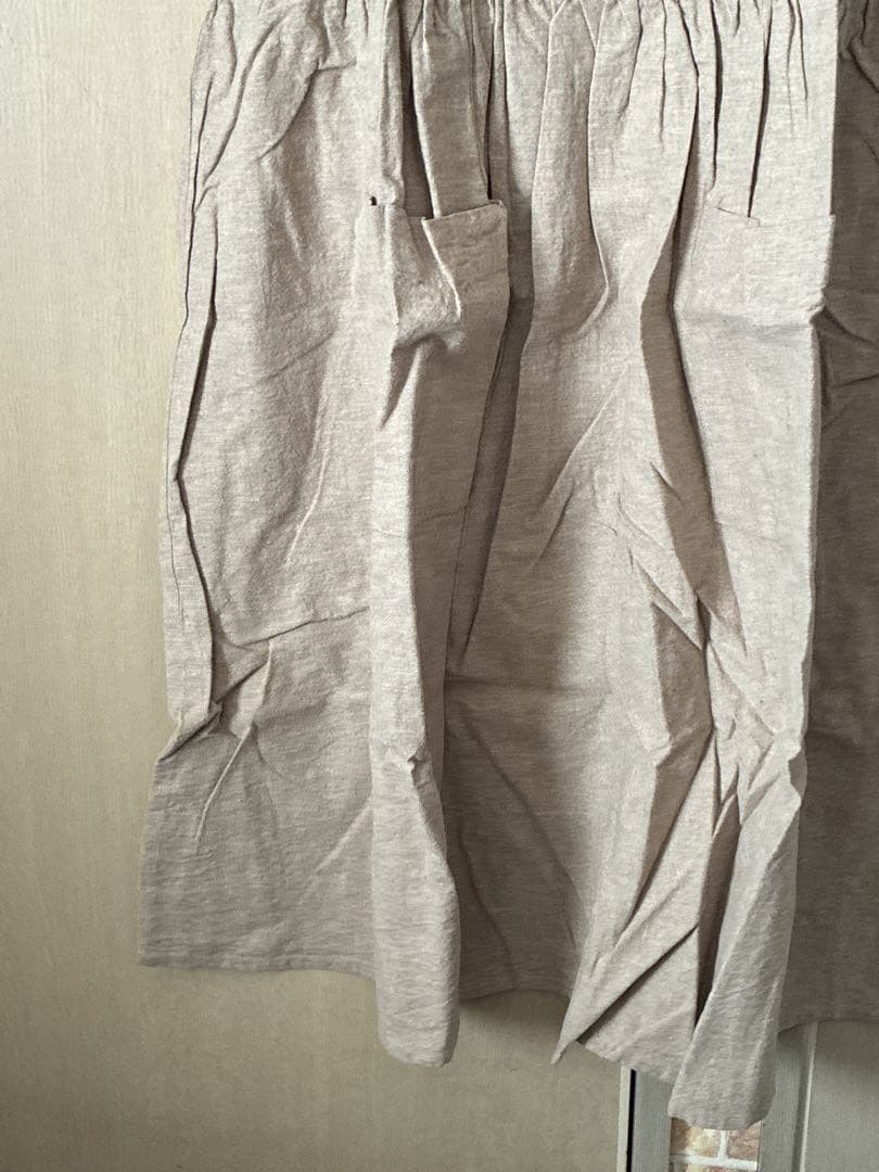 Samansa Mos2 's 綿麻ピンタックレースノースリエプロン