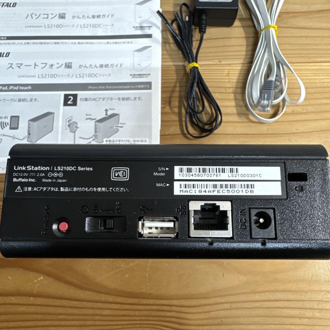 バッファローLinkStation 3TB LS210D0301C USED