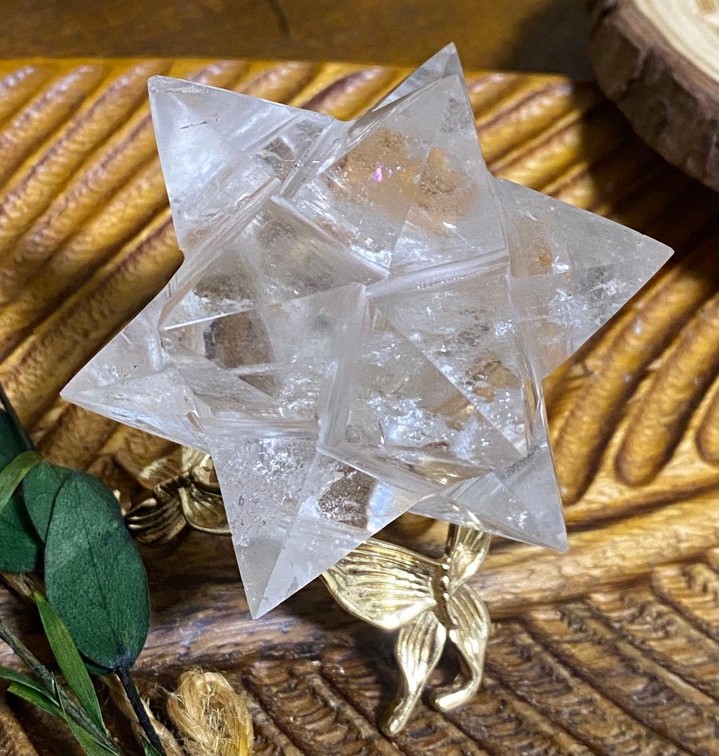 水晶★クリア クォーツ★キラキラ シラー★綺麗な虹★マカバ スター★アステロイド