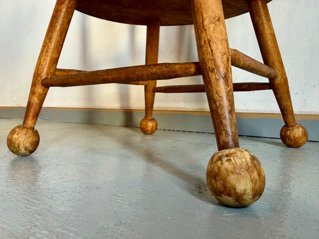 チャイルドチェア ドールチェア レトロ 木製 チェア 飾り台 花台 古道具