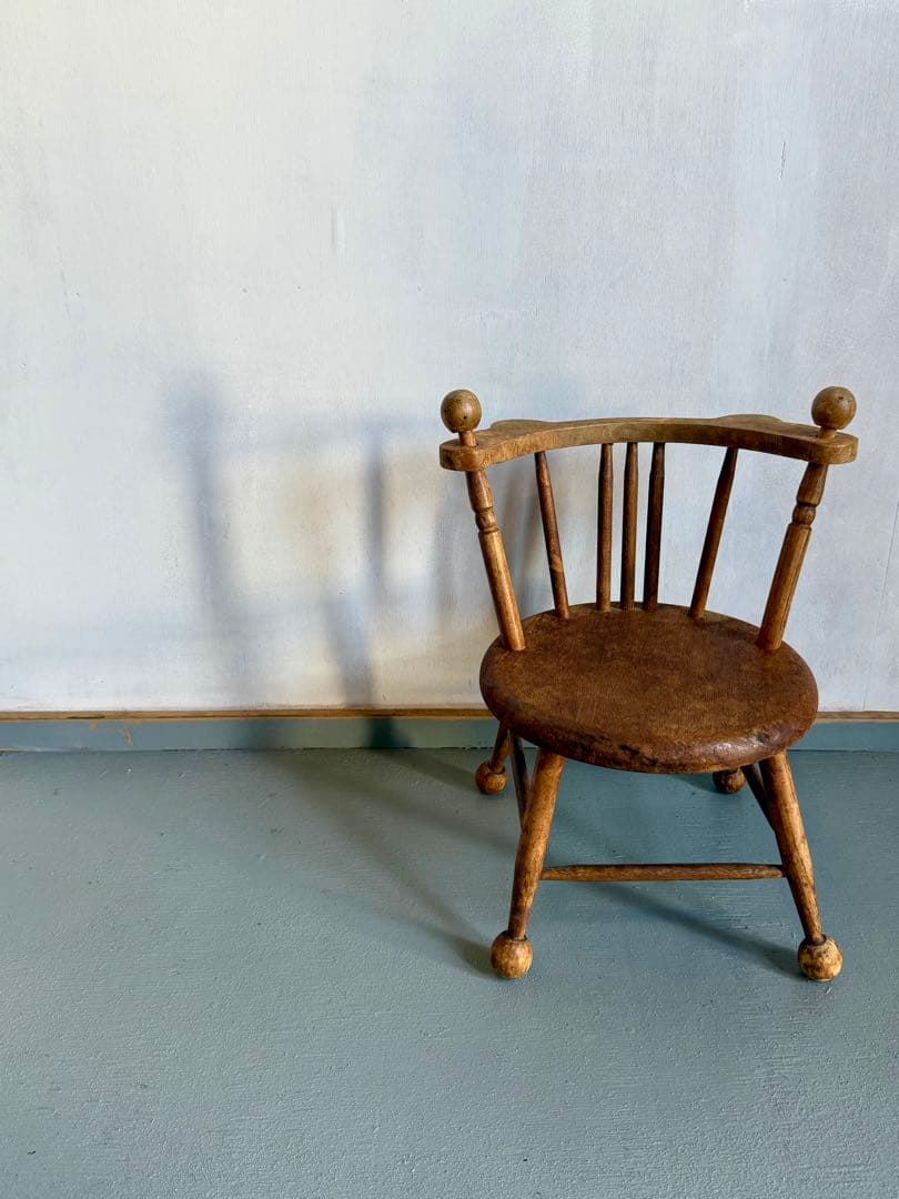 チャイルドチェア ドールチェア レトロ 木製 チェア 飾り台 花台 古道具