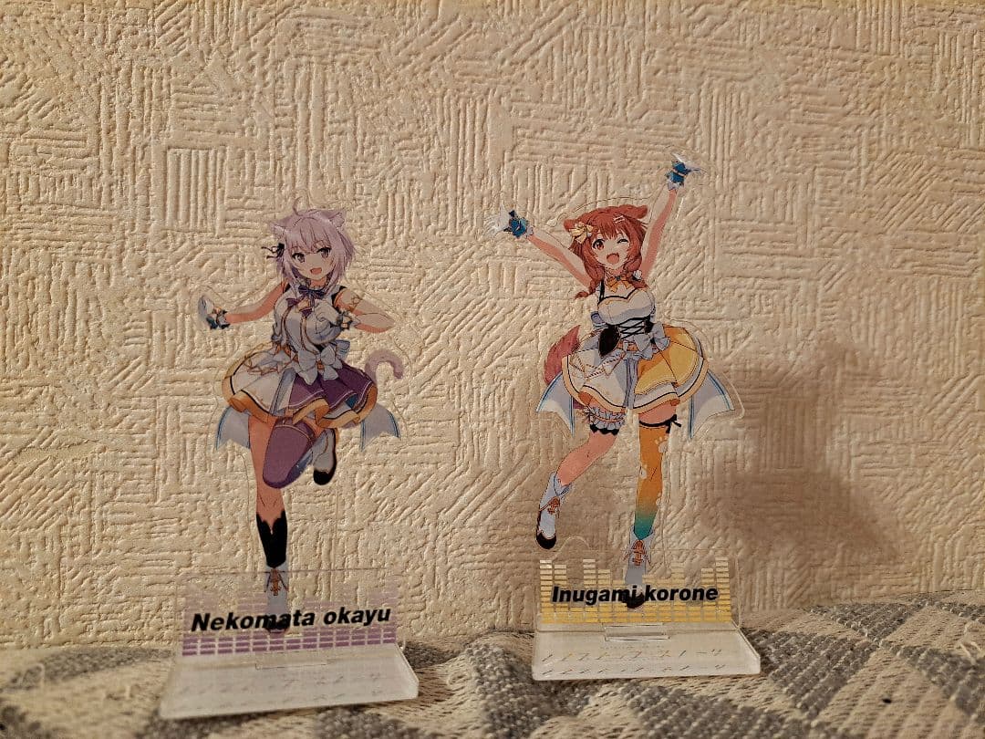 ノンストップストーリーアクリルスタンド ホロライブゲーマーズ戌神ころね猫又おかゆ