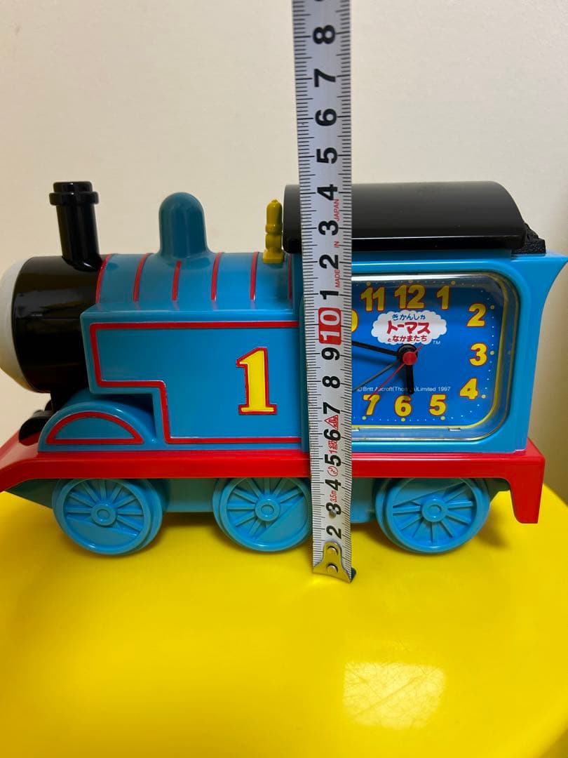 レトロ　セイコー製　きかんしゃトーマスの目覚まし時計　フィギュア　おもちゃ