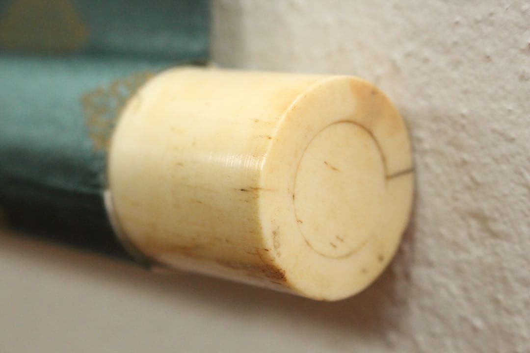 Ni5604 掛軸　在銘　伸祐　桜花双孔雀図　絹本着色　日本画　花鳥　送料無料