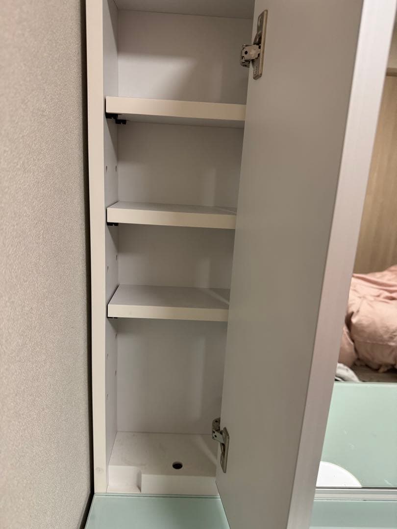 【美品】ACTUS piatto ドレッサー ホワイト 95cm 送料込