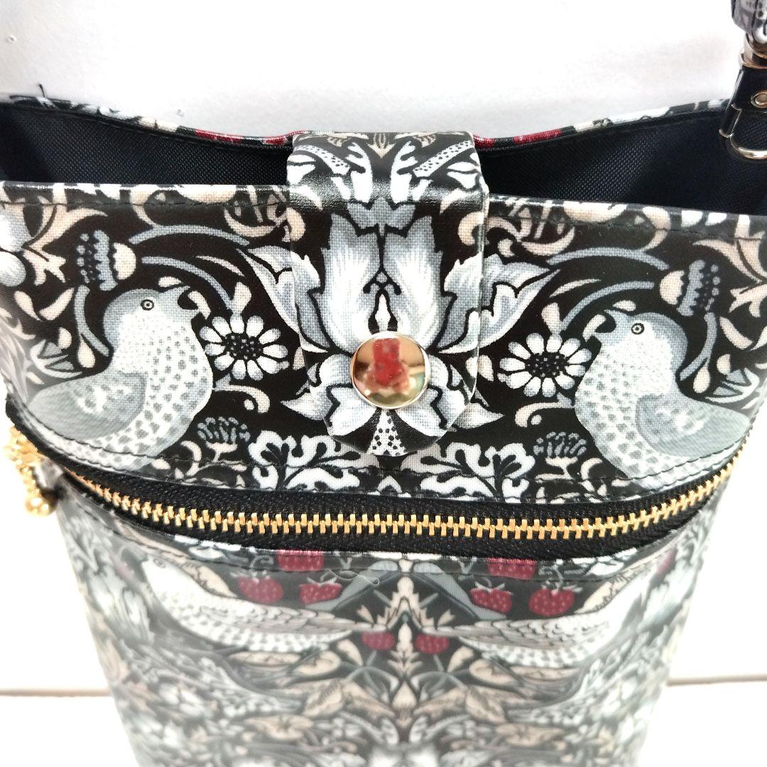 ウィリアムモリス、ラミネート布 トートバッグとスマホポーチ