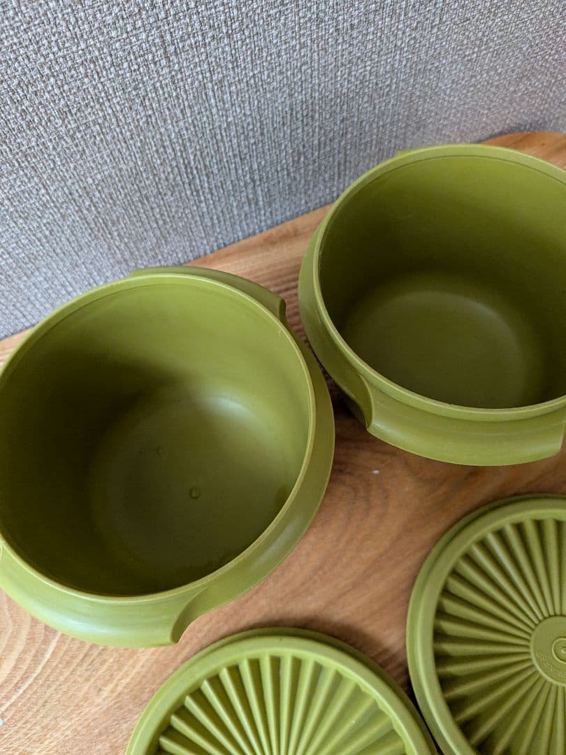 ☆お値下げ☆美品【タッパーウエア】レトロ　デコレーター　7点セット