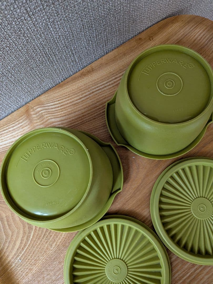 ☆お値下げ☆美品【タッパーウエア】レトロ　デコレーター　7点セット