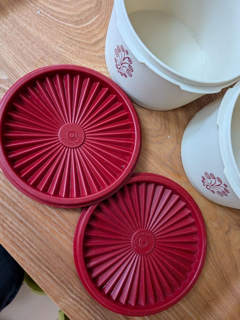 ☆お値下げ☆美品【タッパーウエア】レトロ　デコレーター　7点セット