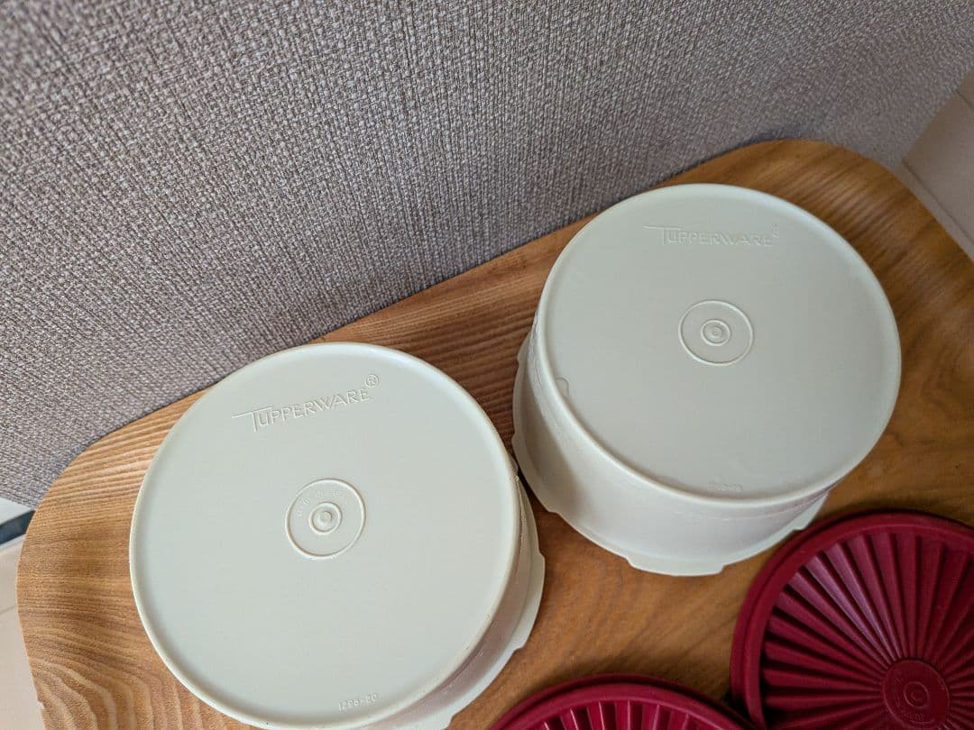 ☆お値下げ☆美品【タッパーウエア】レトロ　デコレーター　7点セット