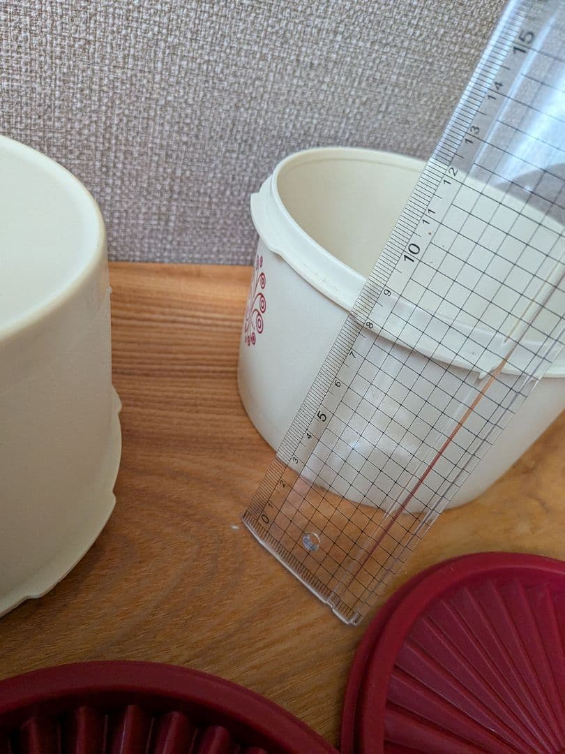 ☆お値下げ☆美品【タッパーウエア】レトロ　デコレーター　7点セット