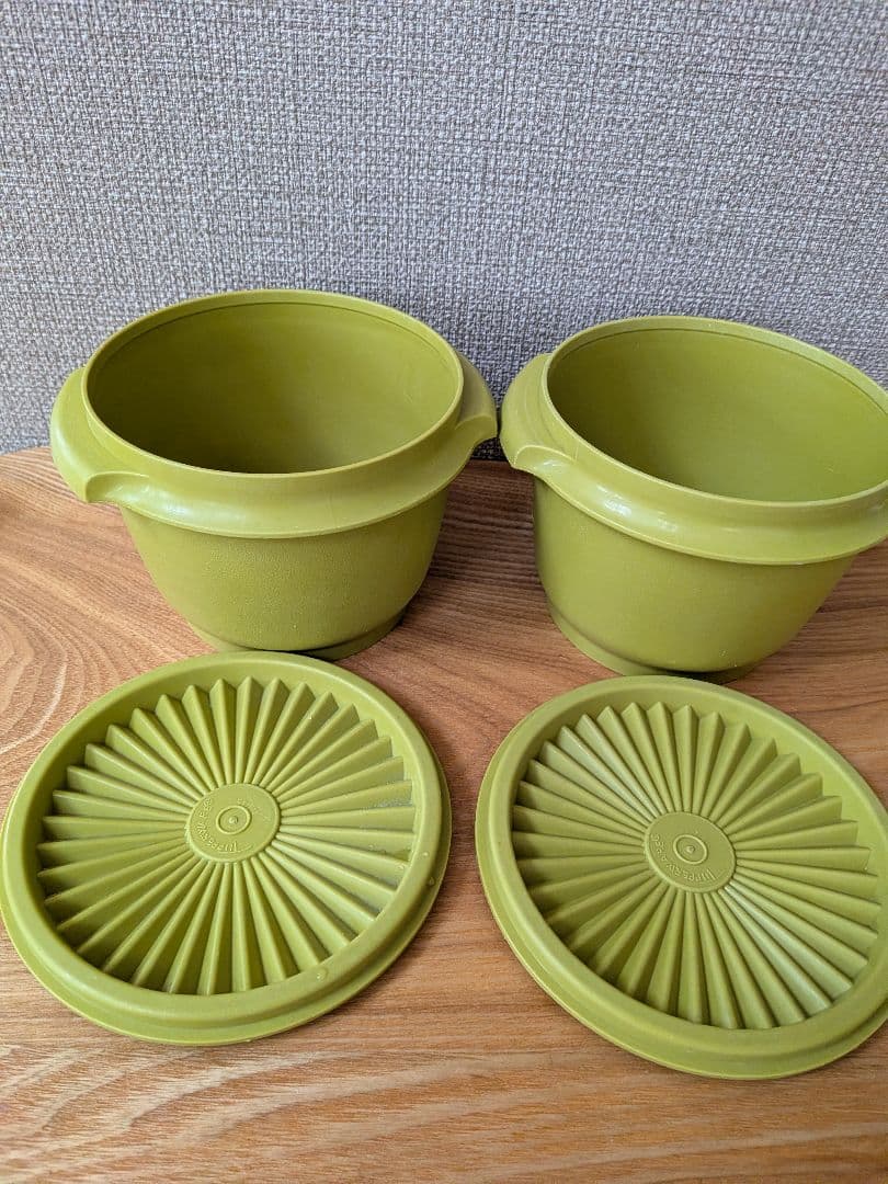 ☆お値下げ☆美品【タッパーウエア】レトロ　デコレーター　7点セット