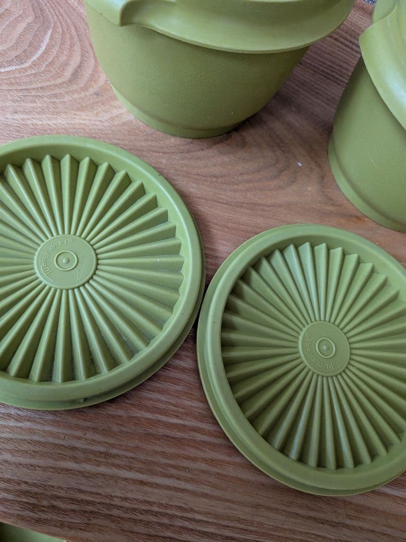 ☆お値下げ☆美品【タッパーウエア】レトロ　デコレーター　7点セット