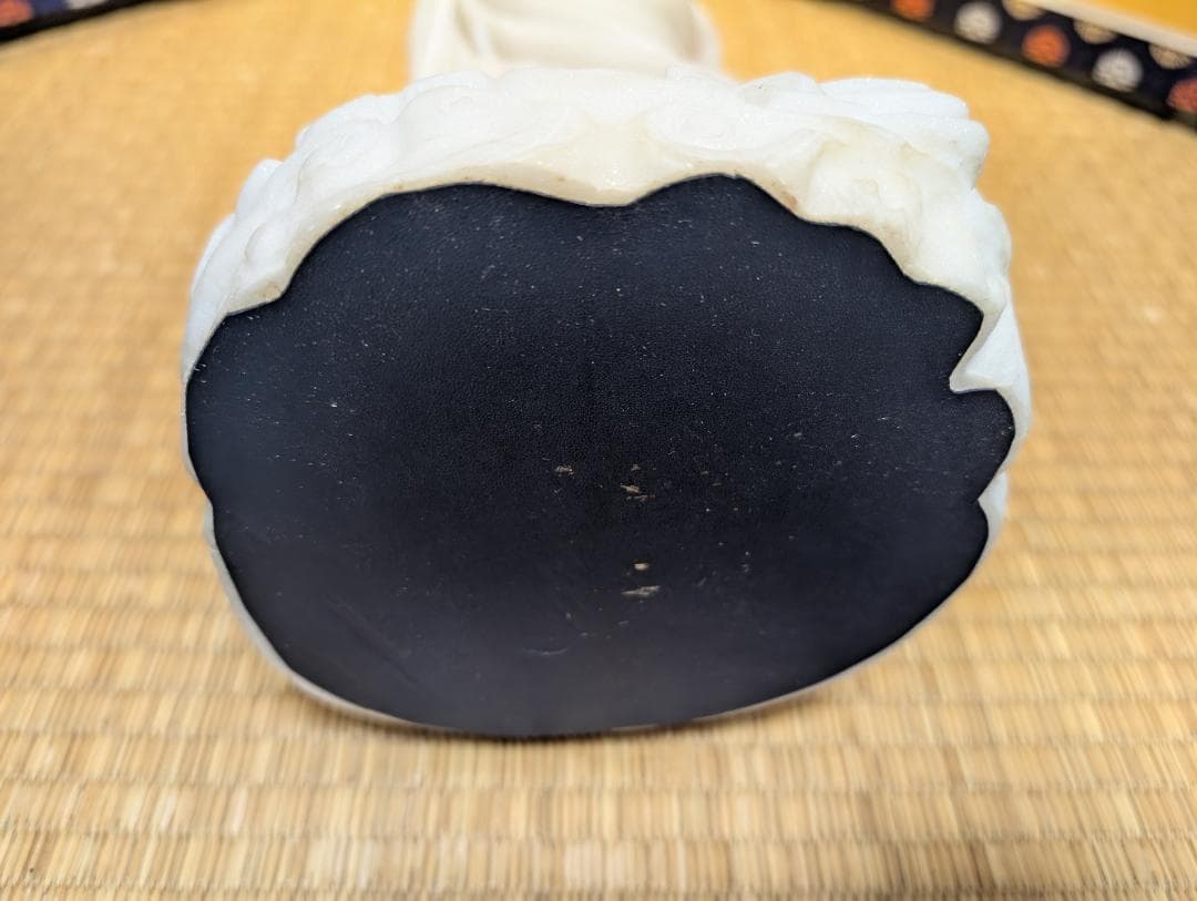 古美術　彫刻　石彫　大理石風　観音様　立像