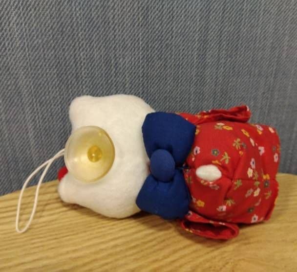 激レア！レトロ☆ハローキティ☆神社限定☆和服 着物 お守り ぬいぐるみ