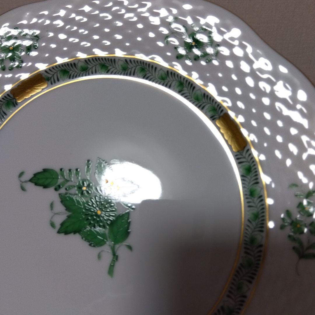 未使用品 HEREND　ヘレンド アポニー デザートプレート ペア2枚 19cm