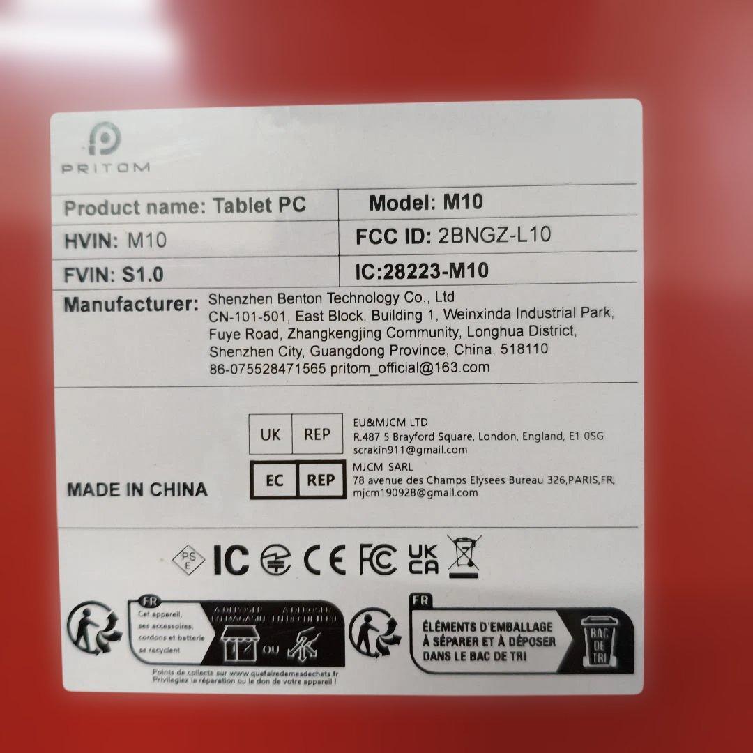 新品Pritom TronPad M10 タブレットAndroid13.64GB