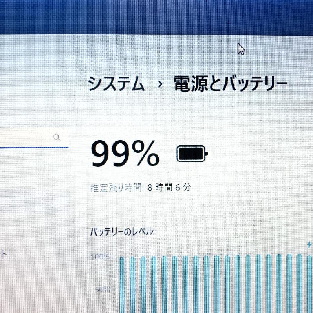 【オフィス付き】Windows11ノートパソコン　8GB／SSD／バッテリー良好