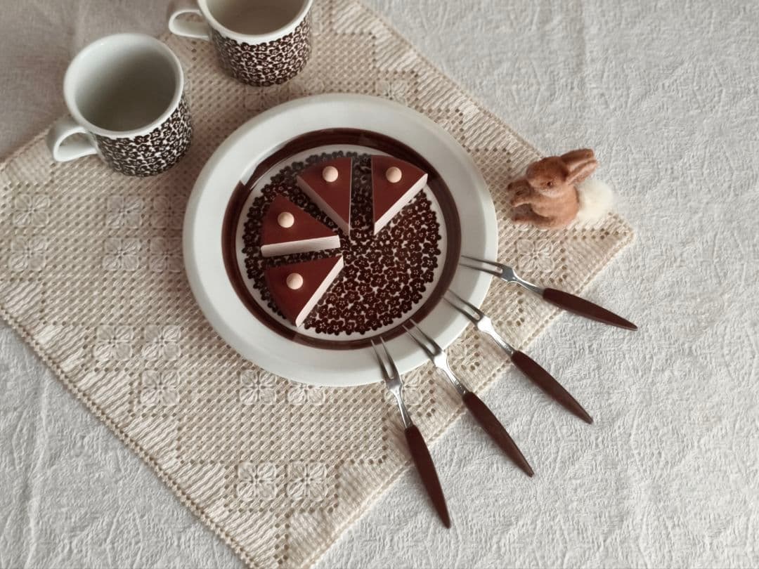 * old arabia∵✿∴ ファエンツァ cake plate