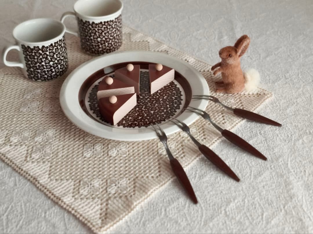 * old arabia∵✿∴ ファエンツァ cake plate