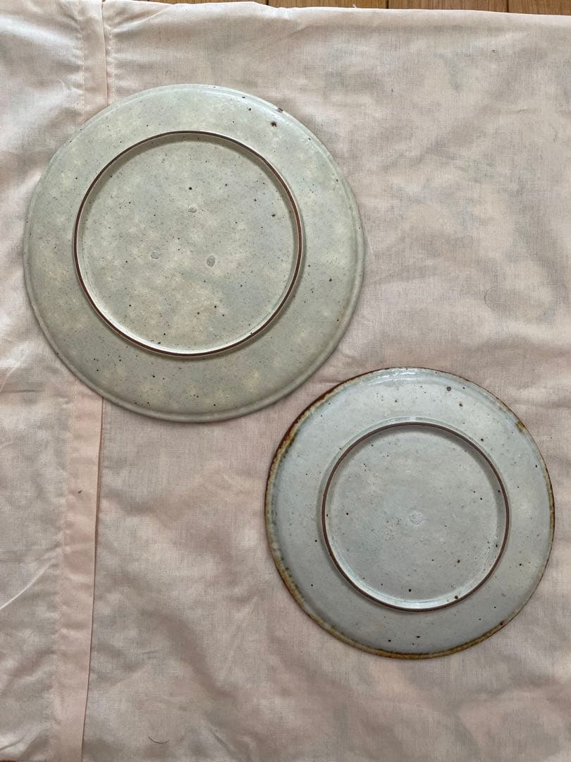 市野吉記　コウホ窯　皿 色安南手　作家物 2枚セット