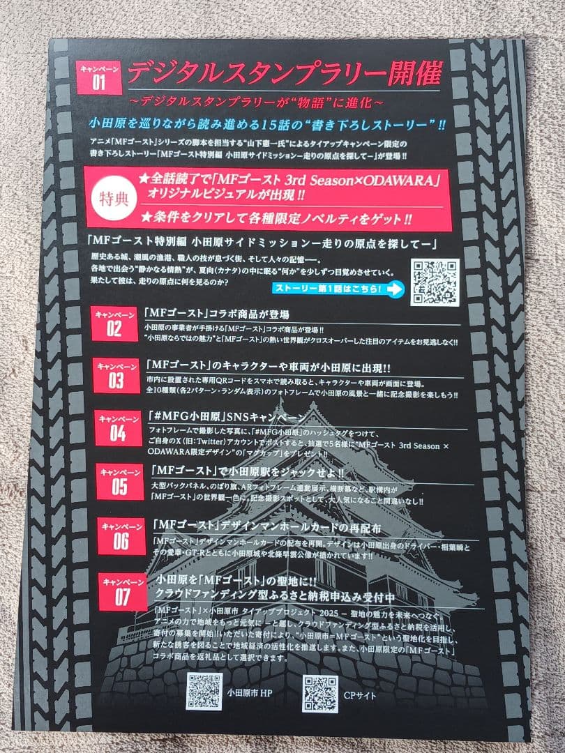 7点セット★クリアファイル4種☆ポストカード他★MFゴースト小田原スタンプラリー