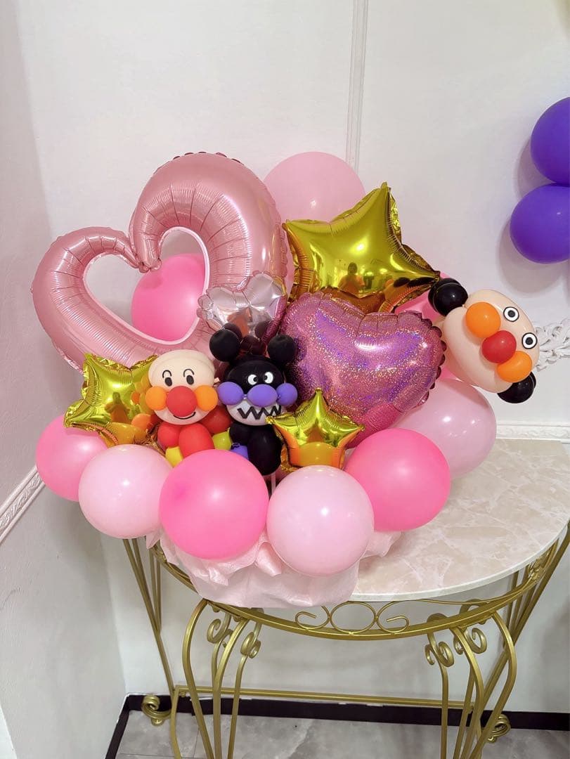 ※2月オーダーストップ中※バルーン卓上ブーケ☆お誕生日会に☆