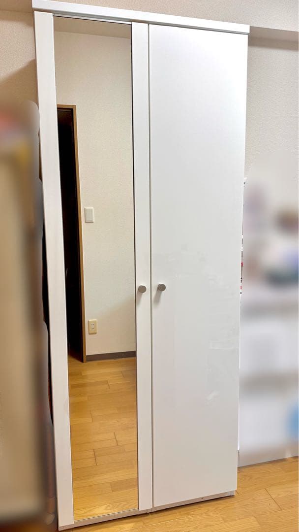 ニトリ ワードローブ クエス 80 ホワイト