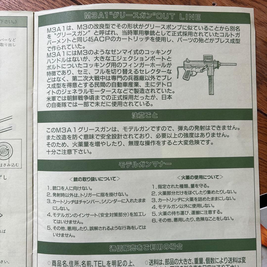 M3A1 Grease Gun モデルガン