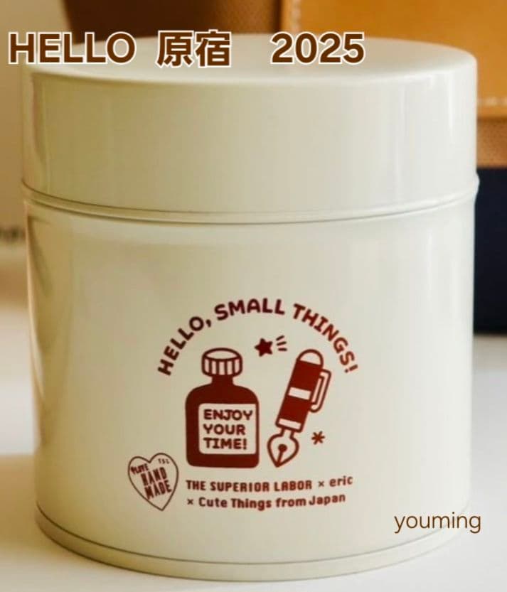 HELLO 原宿2025 クッキー入り缶 シュペリオールレイバー x eric