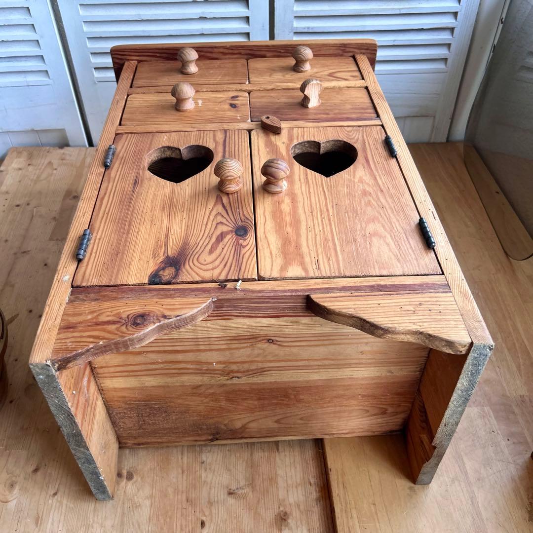 ハンドメイド　カントリー　チェスト　パイン材　高さ65cm