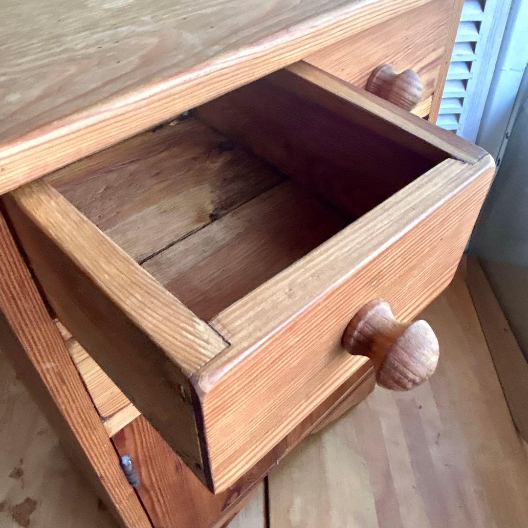 ハンドメイド　カントリー　チェスト　パイン材　高さ65cm