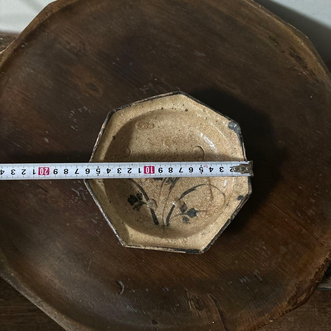 古瀬戸　志野織部　美濃　中皿　石皿　古民芸　古美術　唐津　検:李朝白洲正子