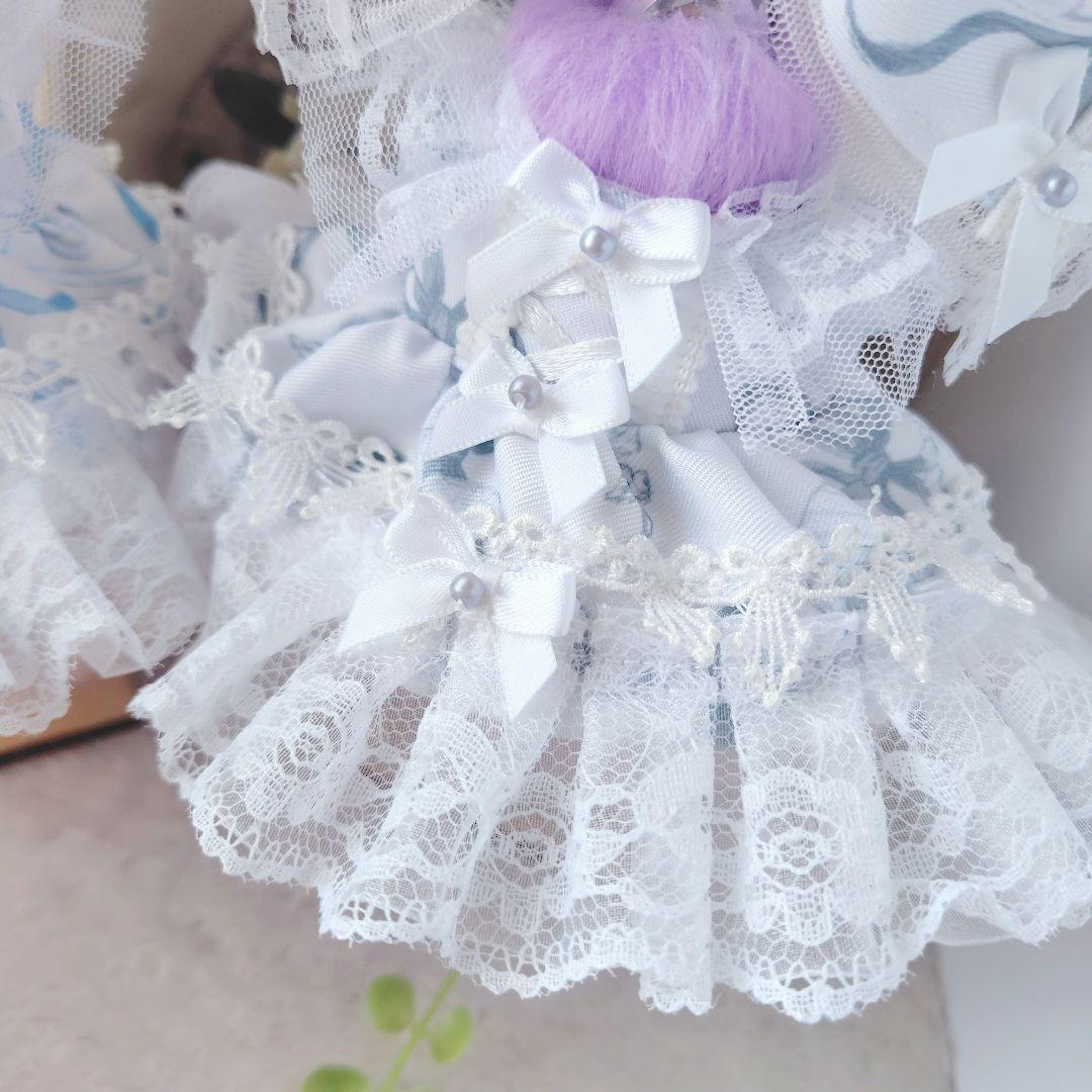 【色違いコーデ】ロリータリボン　ドレス　１２cm　ぬい服 いつぬい