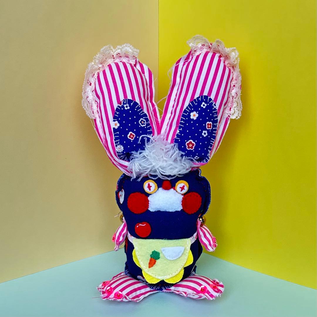 幼陽妖怪獣 ピピビ族 森の子うさぎ ぬいぐるみ ハンドメイド1点もの観賞用