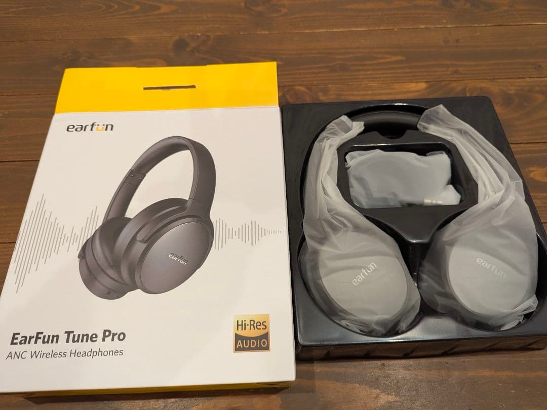 EarFun Tune Pro ワイヤレスヘッドホン ブラック