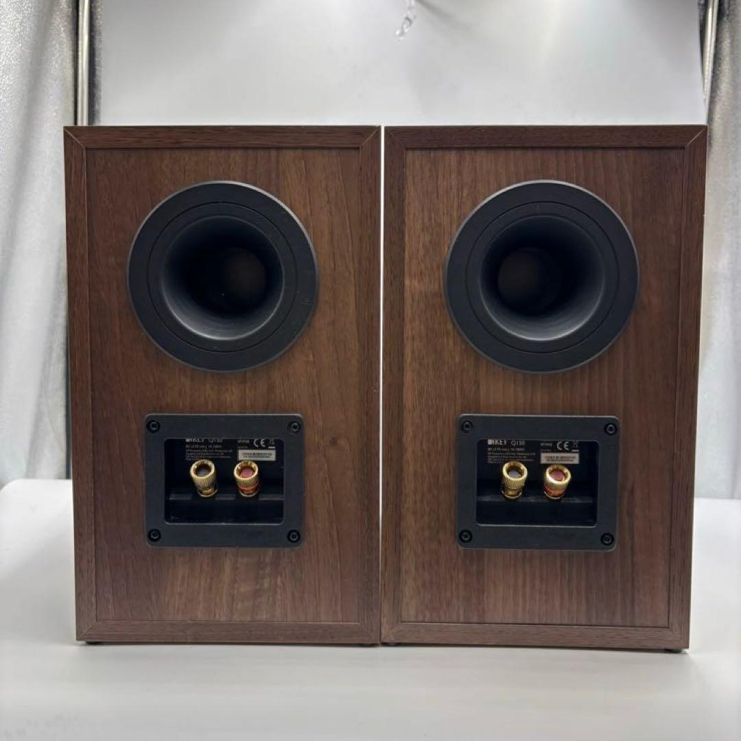 KEF Q150 ウォルナット　ブックシェルフスピーカー　2個
