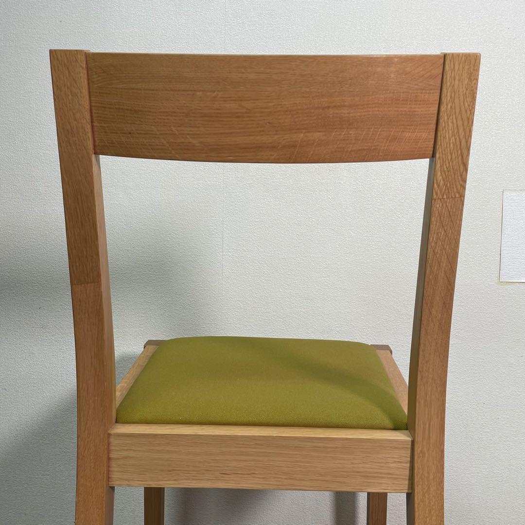 生地張替え済み♪ 無印 オーク材チェア ダイニングチェア MUJI 廃盤 北欧