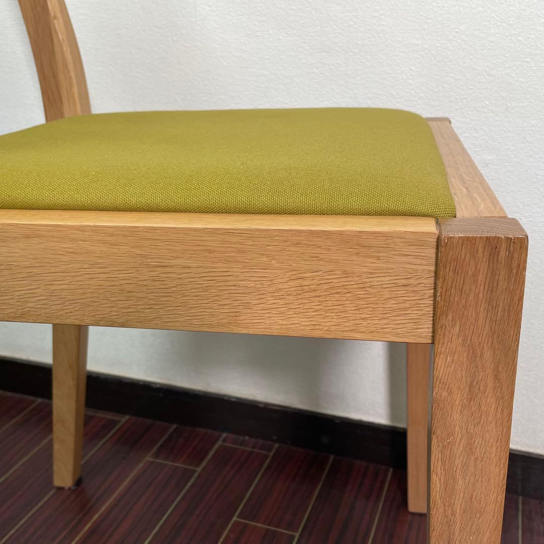 生地張替え済み♪ 無印 オーク材チェア ダイニングチェア MUJI 廃盤 北欧