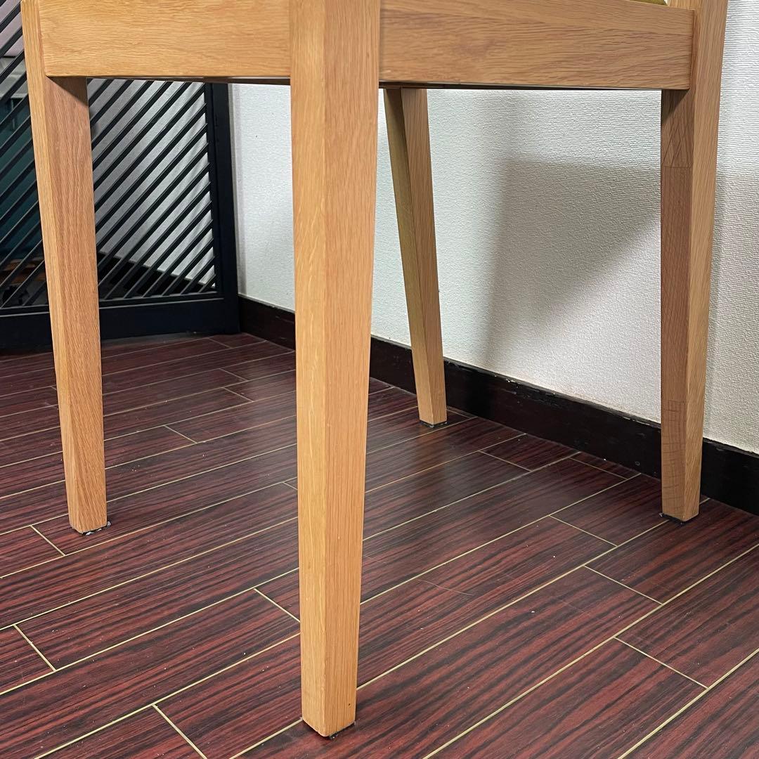 生地張替え済み♪ 無印 オーク材チェア ダイニングチェア MUJI 廃盤 北欧