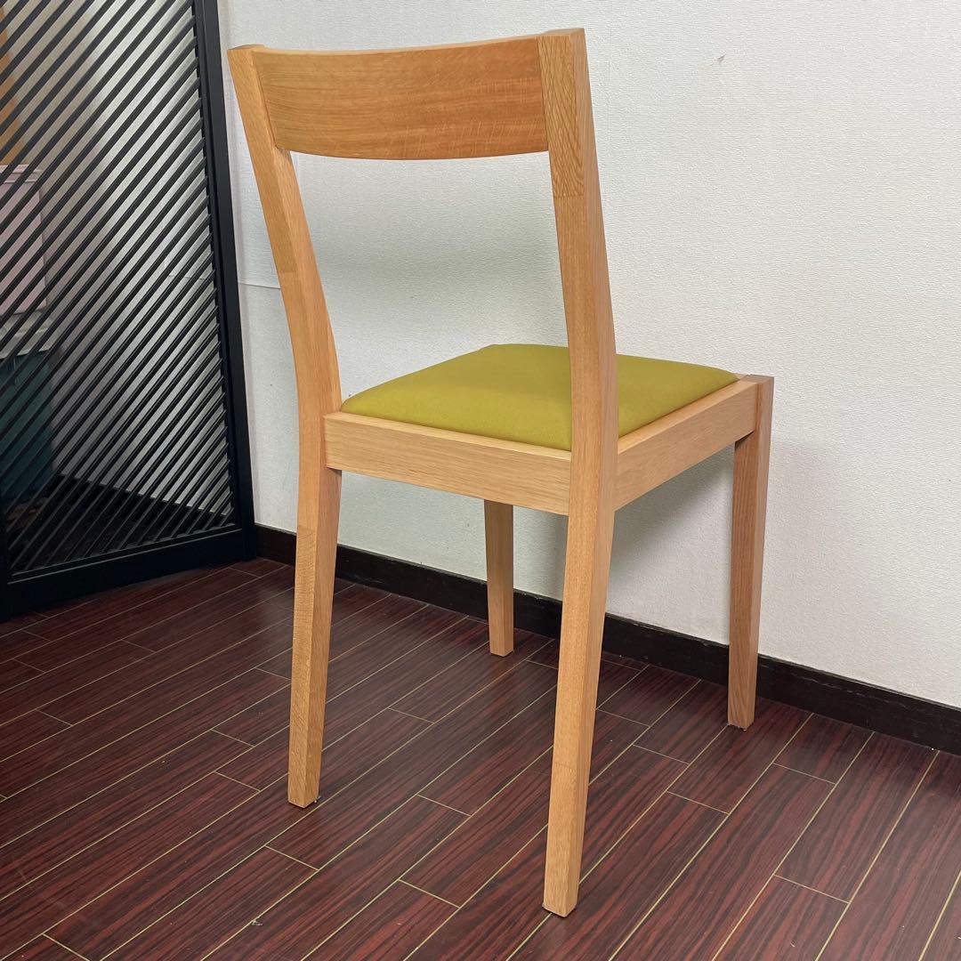 生地張替え済み♪ 無印 オーク材チェア ダイニングチェア MUJI 廃盤 北欧