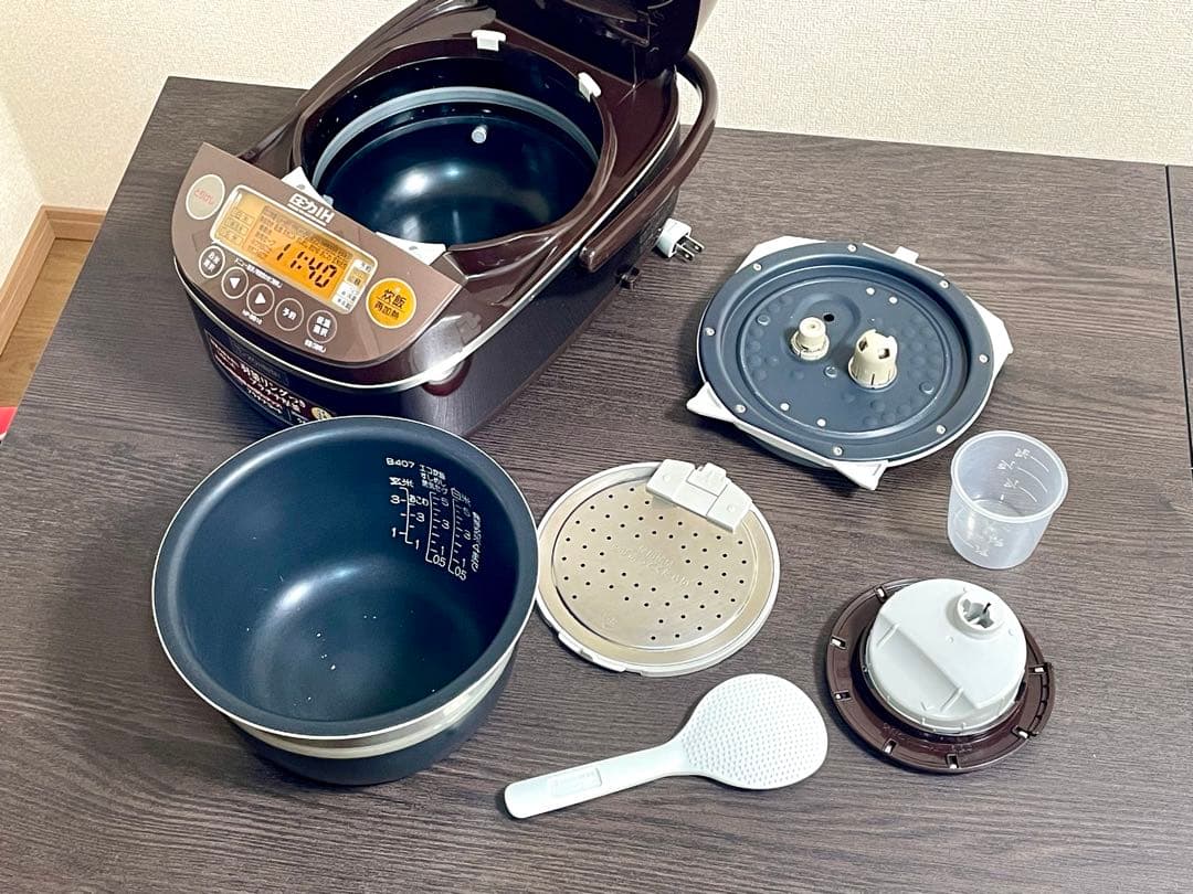 象印圧力IH炊飯器 NP-BB10-TA（5.5合）【極め炊き・プラチナ羽釜】