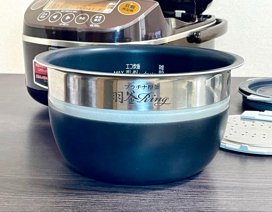 象印圧力IH炊飯器 NP-BB10-TA（5.5合）【極め炊き・プラチナ羽釜】